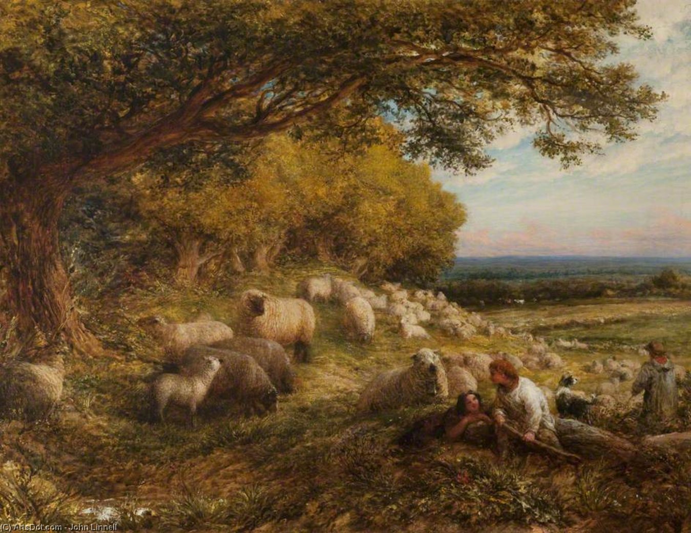 Buy Museum Art Reproductions Sheep by John Linnell (1959-1882, United Kingdom) | ArtsDot.com