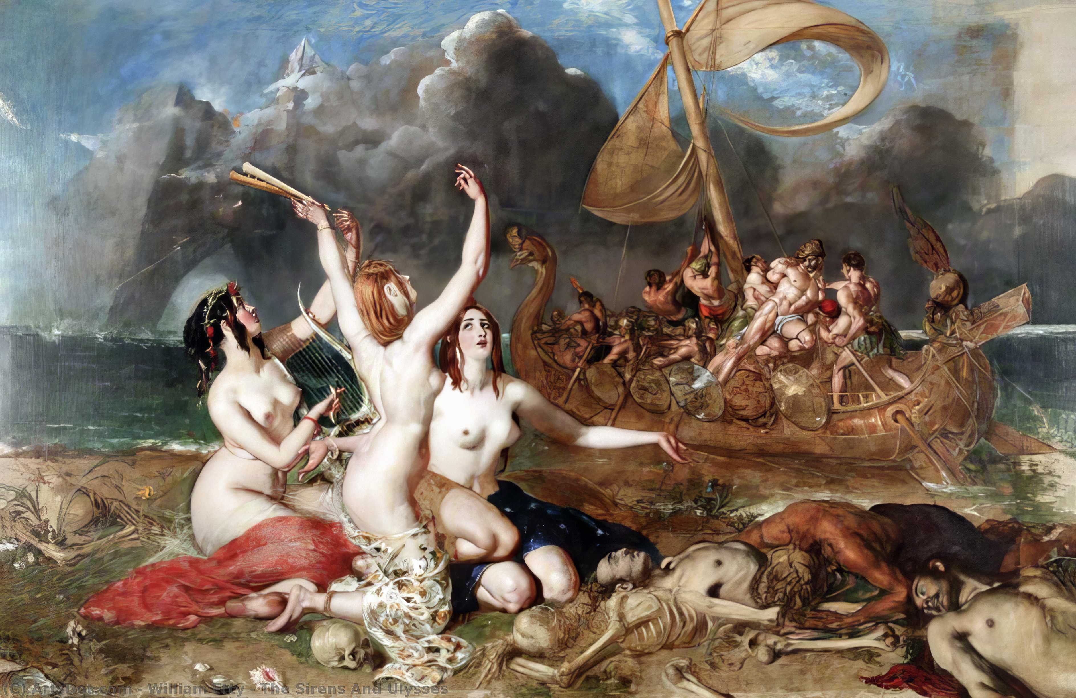 Order Artwork Replica The Sirens And Ulysses by William Etty (1787-1849, United Kingdom) | ArtsDot.com