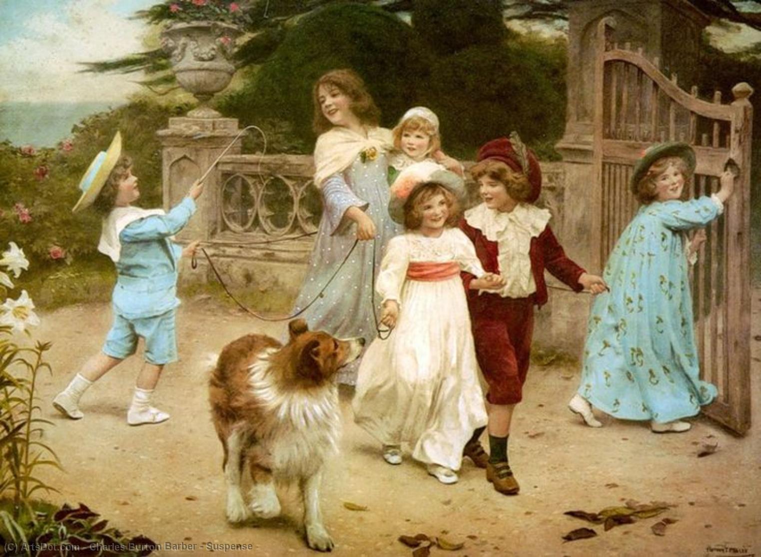 Buy Museum Art Reproductions Suspense by Charles Burton Barber (1845-1894, United Kingdom) | ArtsDot.com