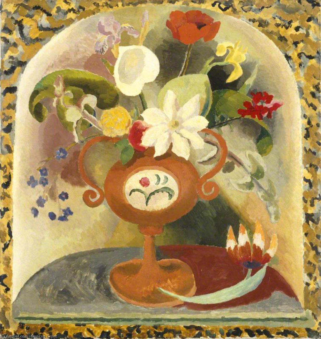 Order Paintings Reproductions Flower Decoration by Duncan Grant (Inspired By) (1885-1978, Scotland) | ArtsDot.com