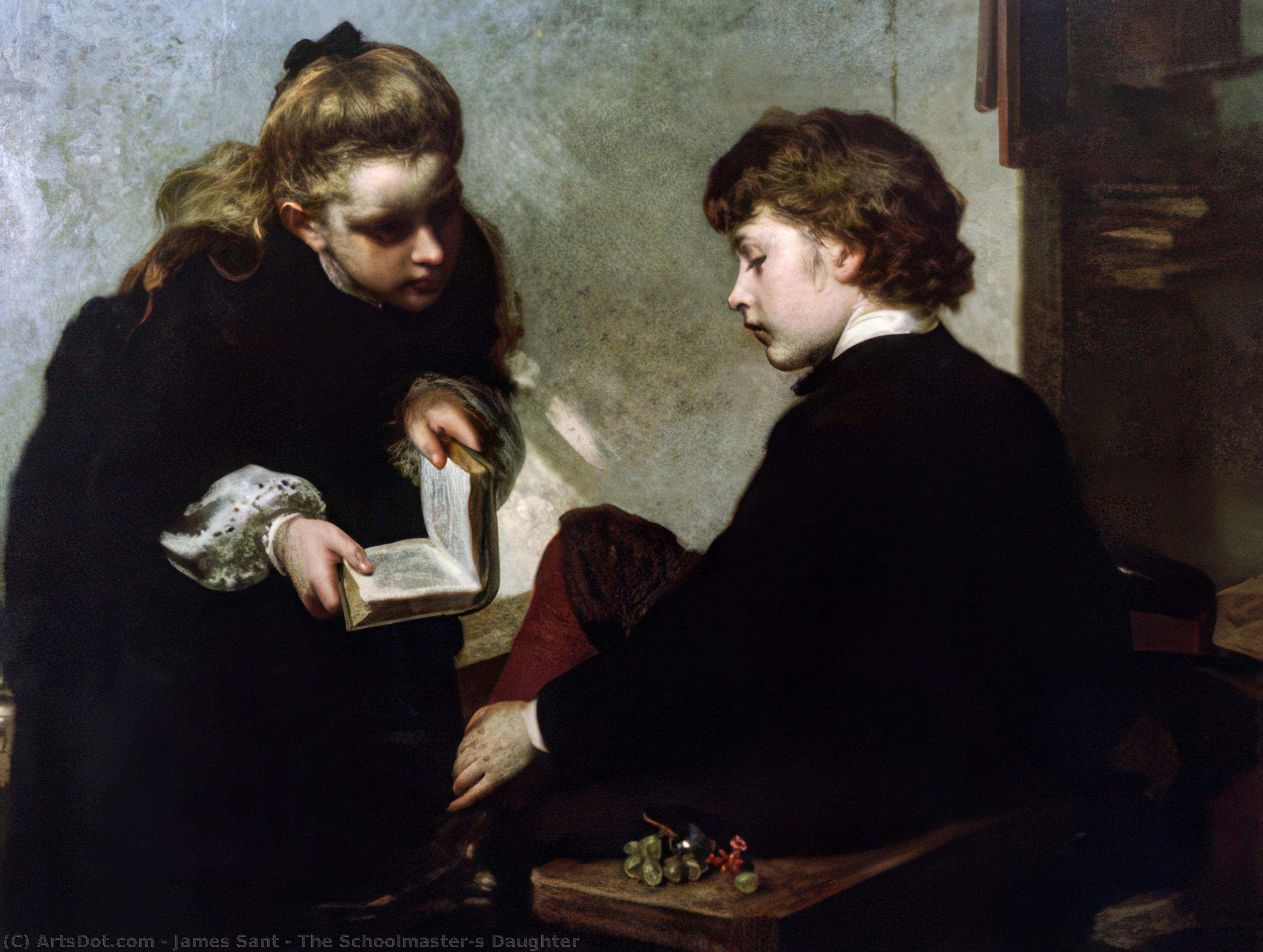 Order Oil Painting Replica The Schoolmaster`s Daughter by James Sant (1820-1916, United Kingdom) | ArtsDot.com