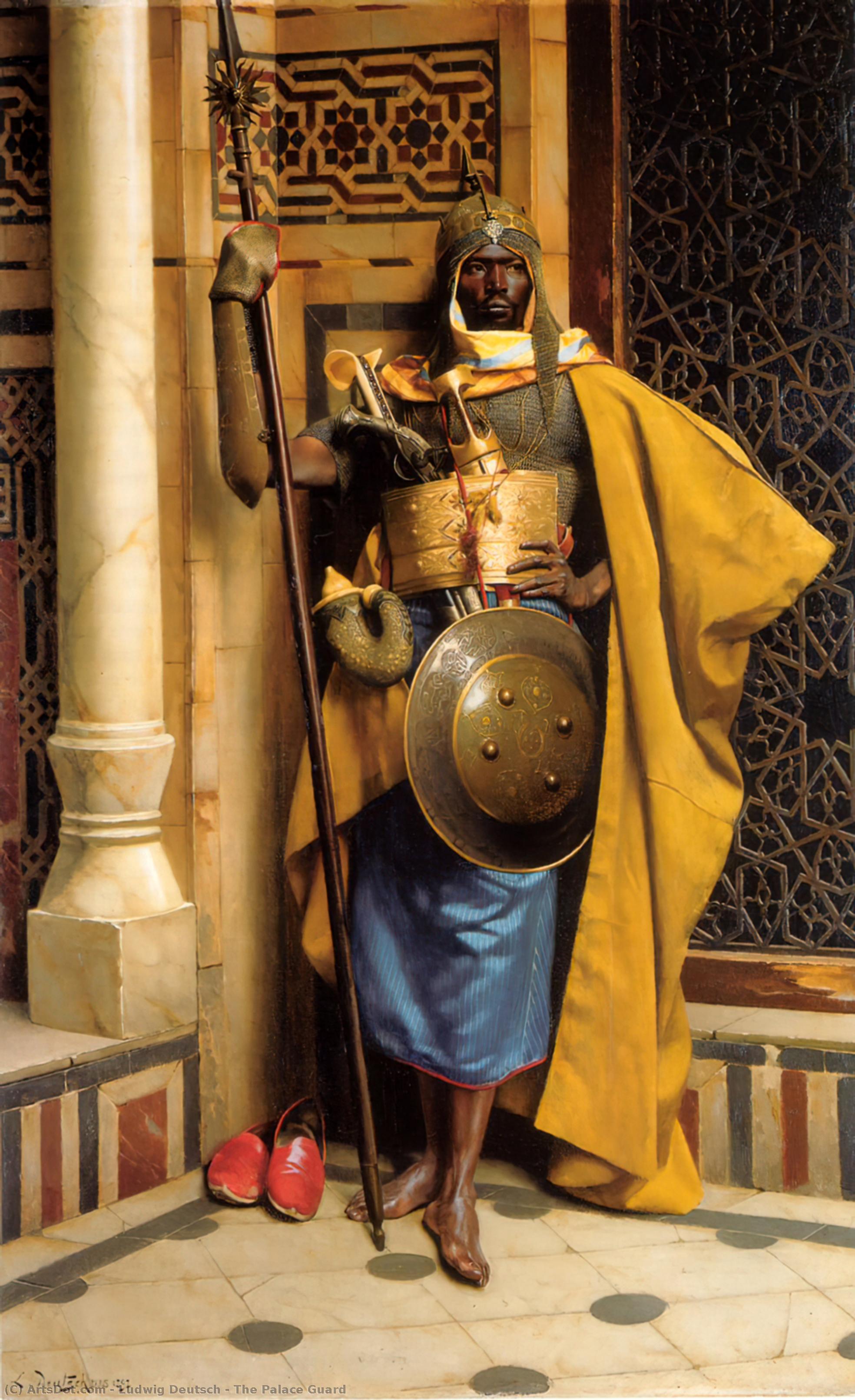 Order Art Reproductions The Palace Guard by Ludwig Deutsch (1855-1935, Netherlands) | ArtsDot.com