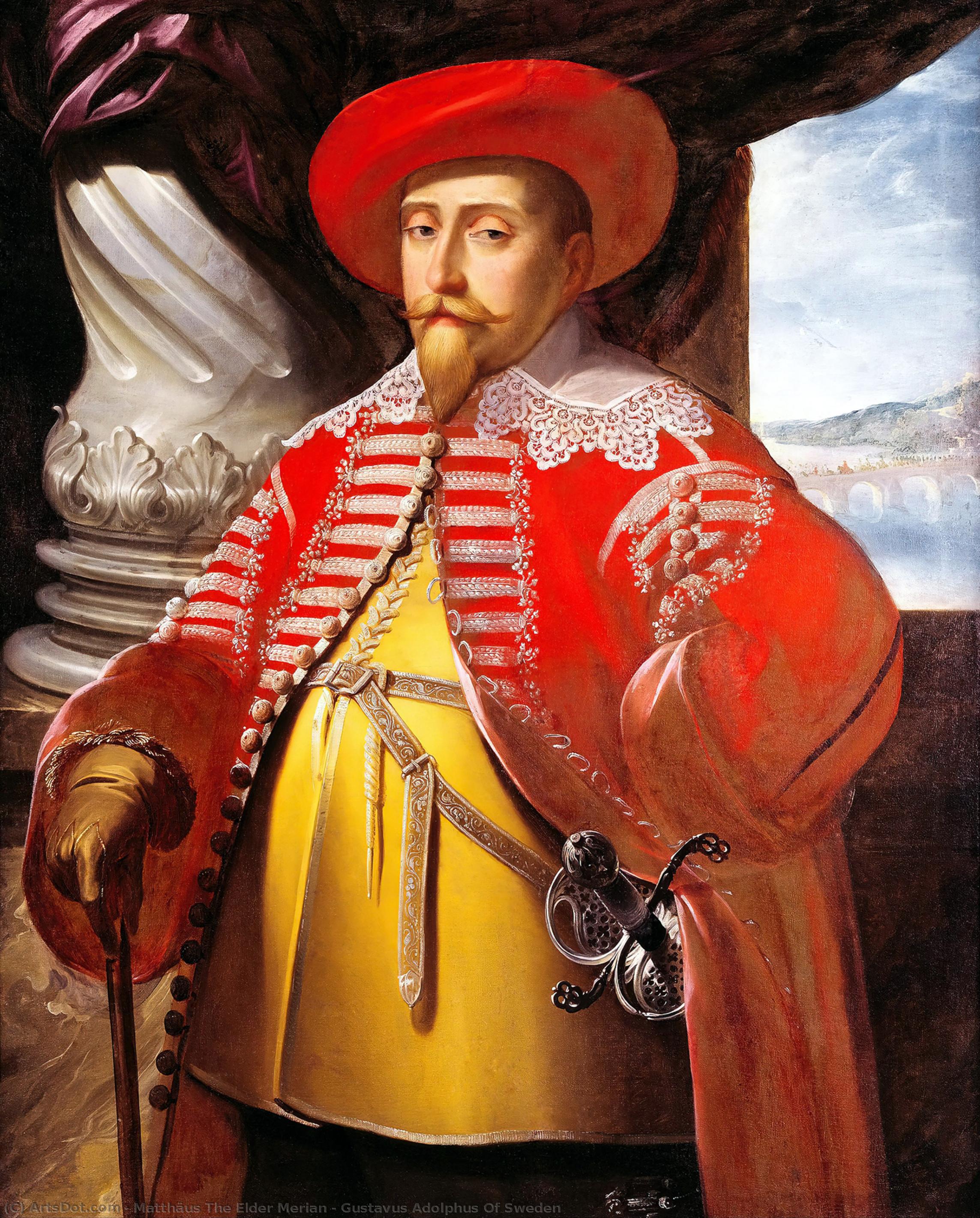 Order Art Reproductions Gustavus Adolphus Of Sweden by Matthäus The Elder Merian (1593-1650, Switzerland) | ArtsDot.com