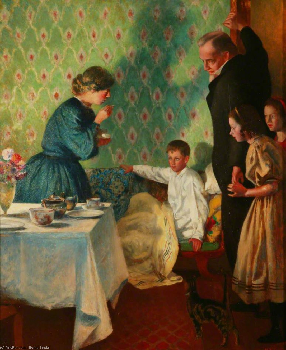 Buy Museum Art Reproductions The Little Invalid by Henry Tonks (1862-1937, United Kingdom) | ArtsDot.com