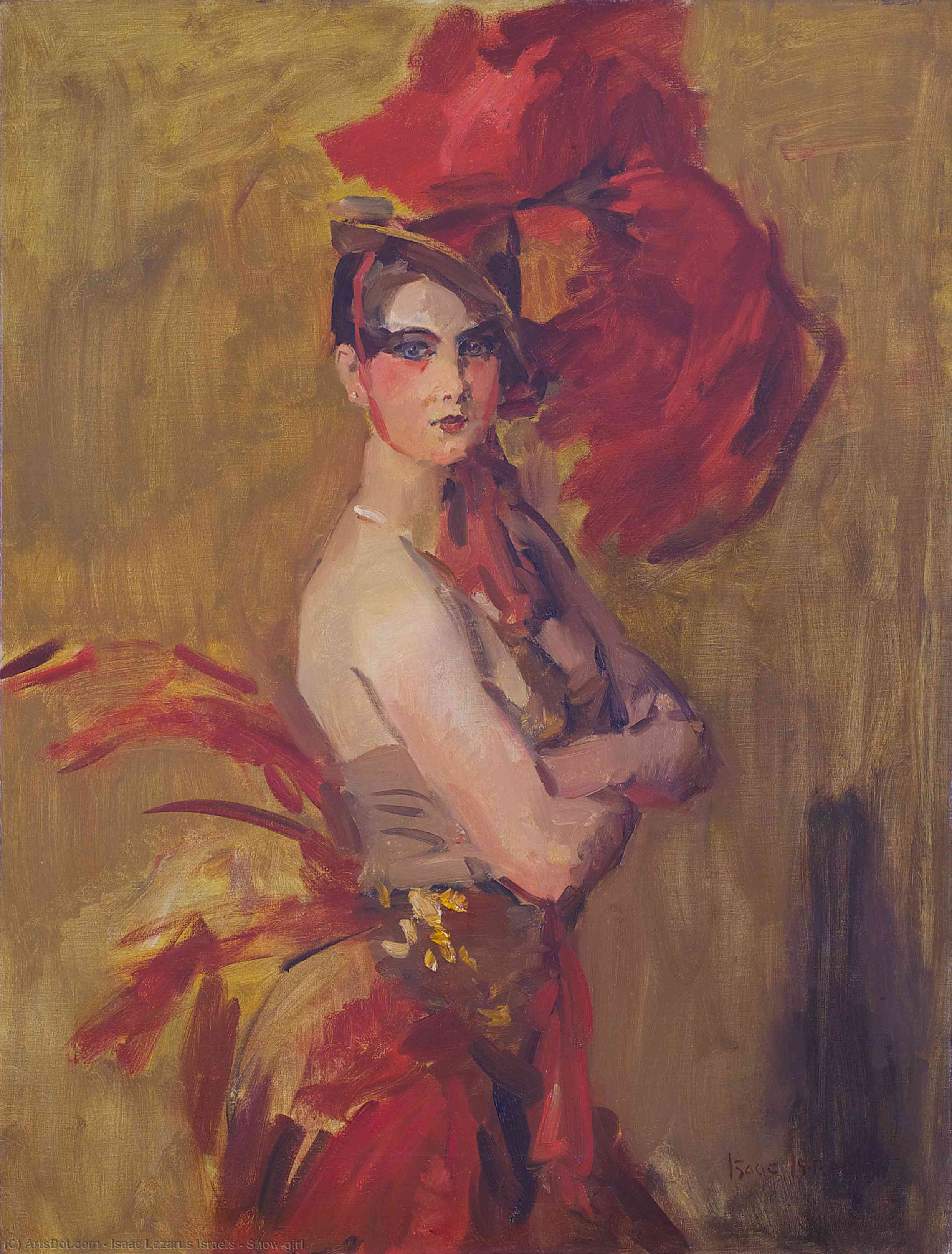 Buy Museum Art Reproductions Show-girl by Isaac Lazarus Israels (1865-1934, Netherlands) | ArtsDot.com