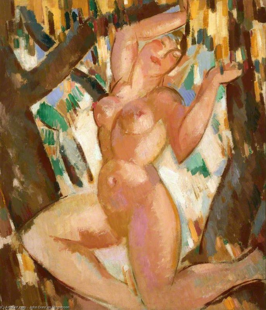 Order Oil Painting Replica Golden Nude by John Duncan Fergusson (Inspired By) (1874-1961, Scotland) | ArtsDot.com