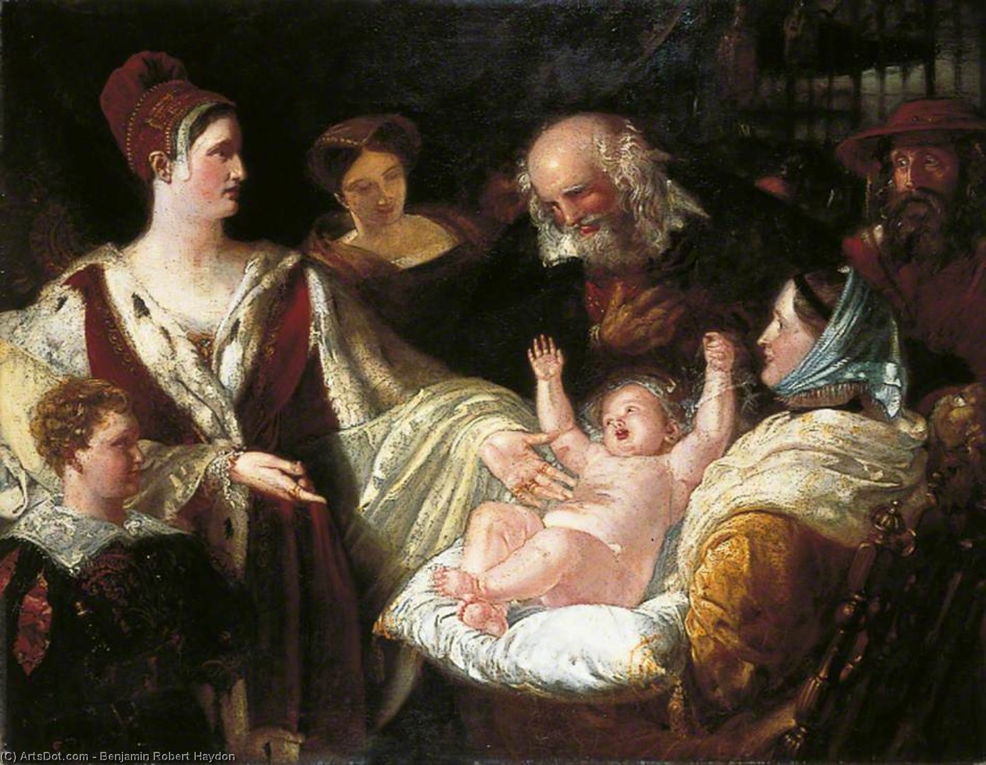 Order Artwork Replica Mary, Queen Of Scots When An Infant by Benjamin Robert Haydon (1786-1846, United Kingdom) | ArtsDot.com