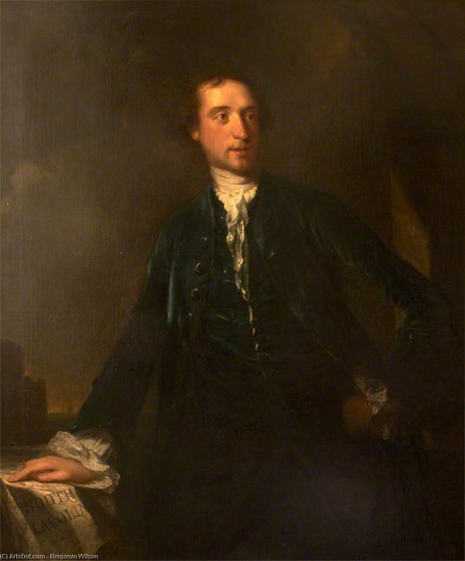 Buy Museum Art Reproductions Sir William Henry Lyttelton by Benjamin Wilson (1721-1788, United Kingdom) | ArtsDot.com
