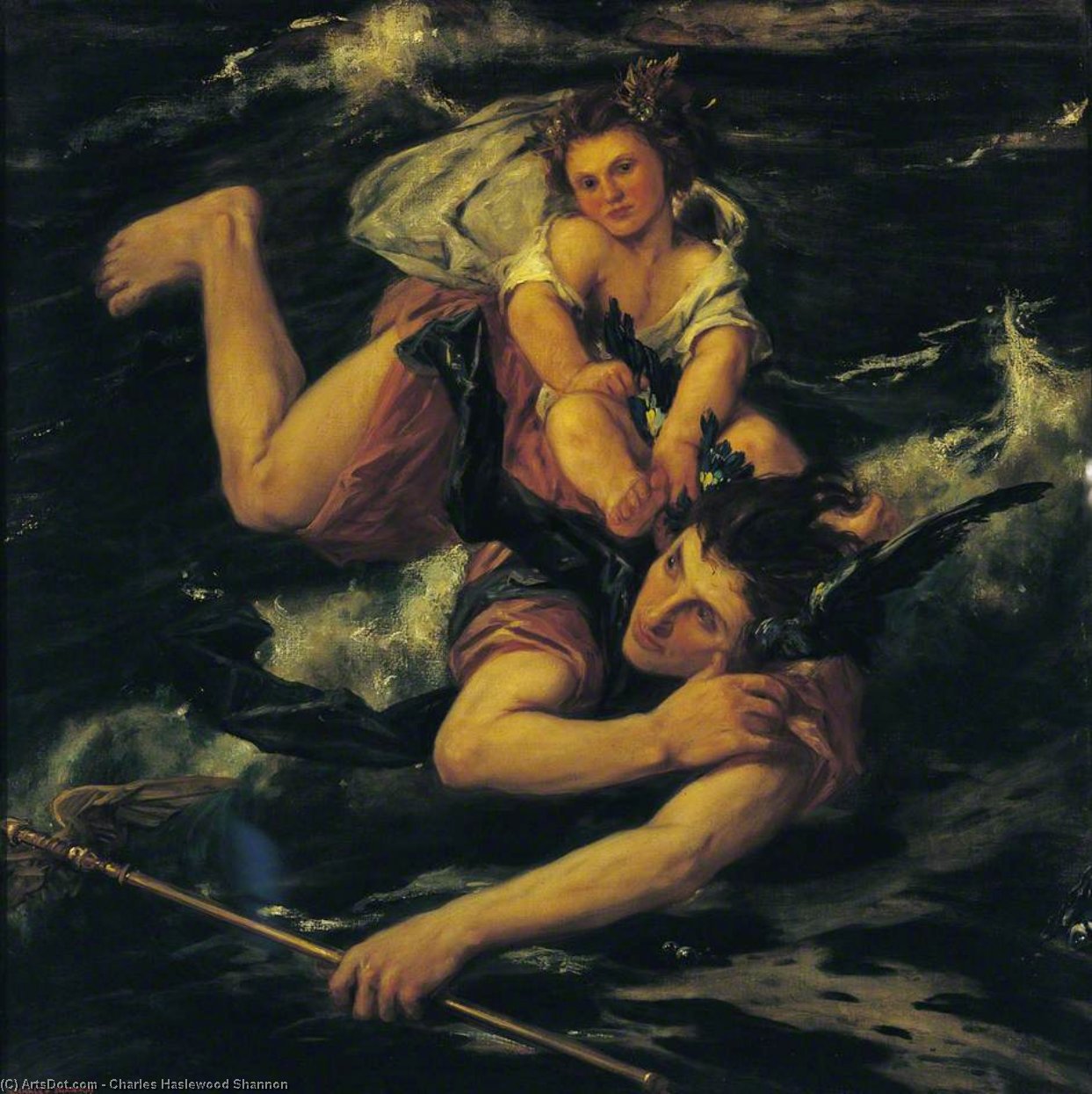 Buy Museum Art Reproductions Hermes And The Infant Bacchus by Charles Hazelwood Shannon | ArtsDot.com