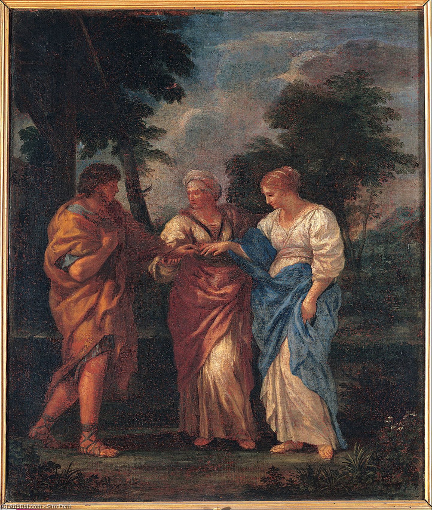 Buy Museum Art Reproductions Biblical Wedding by Ciro Ferri (1633-1689, Italy) | ArtsDot.com
