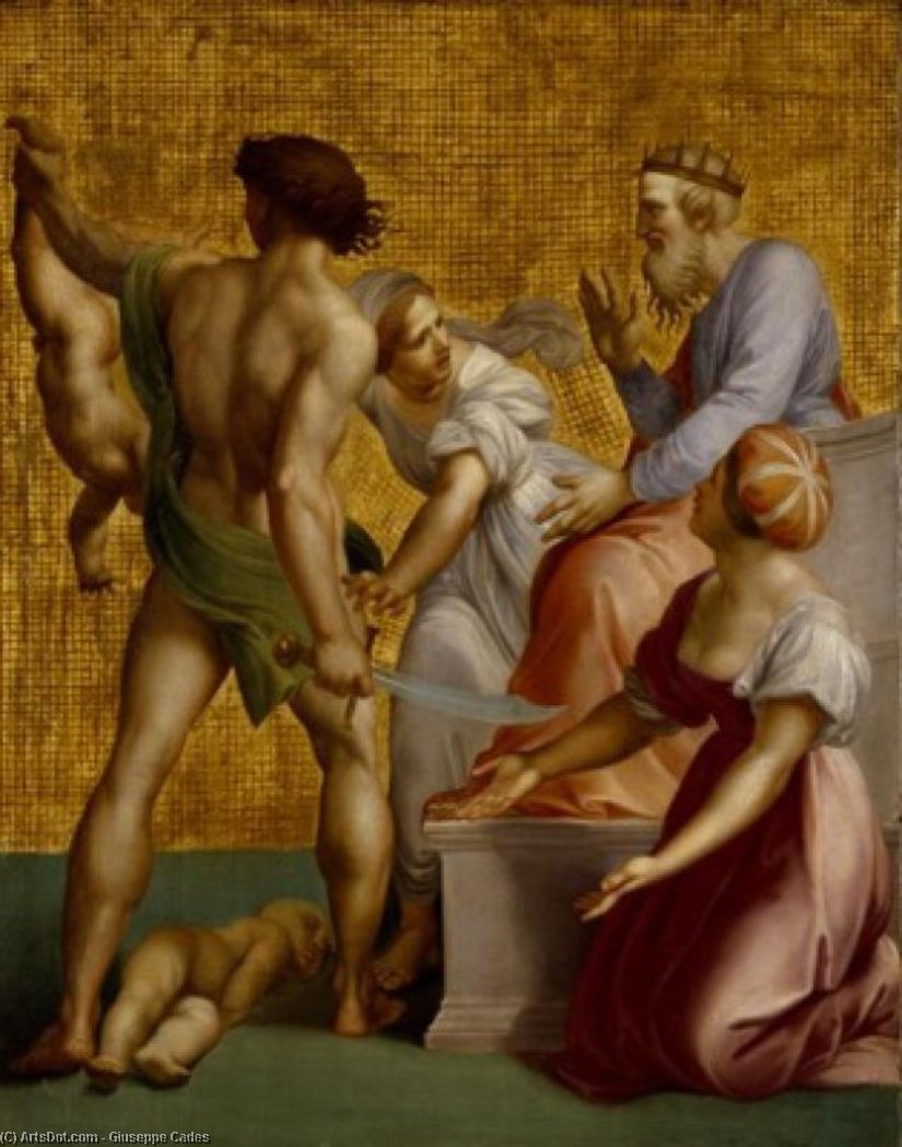 Buy Museum Art Reproductions Judgement Of Solomon by Giuseppe Cades (1750-1799, Italy) | ArtsDot.com