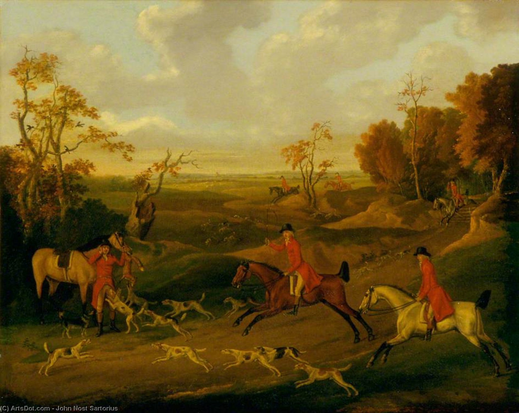 Order Artwork Replica Hunting Scene, The Kill by John Nost Sartorius (1759-1828, United Kingdom) | ArtsDot.com