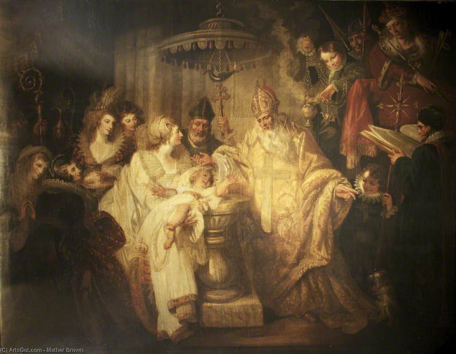 Order Oil Painting Replica The Baptism Of Henry Viii by Mather Brown (1761-1831, United States) | ArtsDot.com