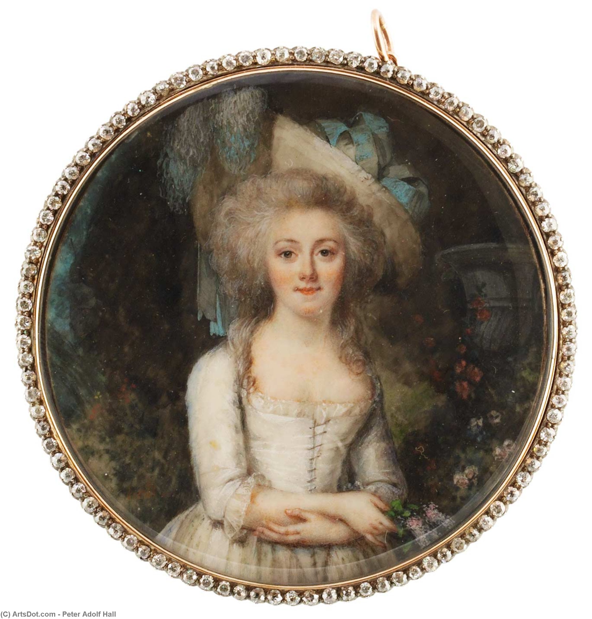 Buy Museum Art Reproductions Portrait Of An Unknown Woman by Peter Adolf Hall (1739-1793, Sweden) | ArtsDot.com