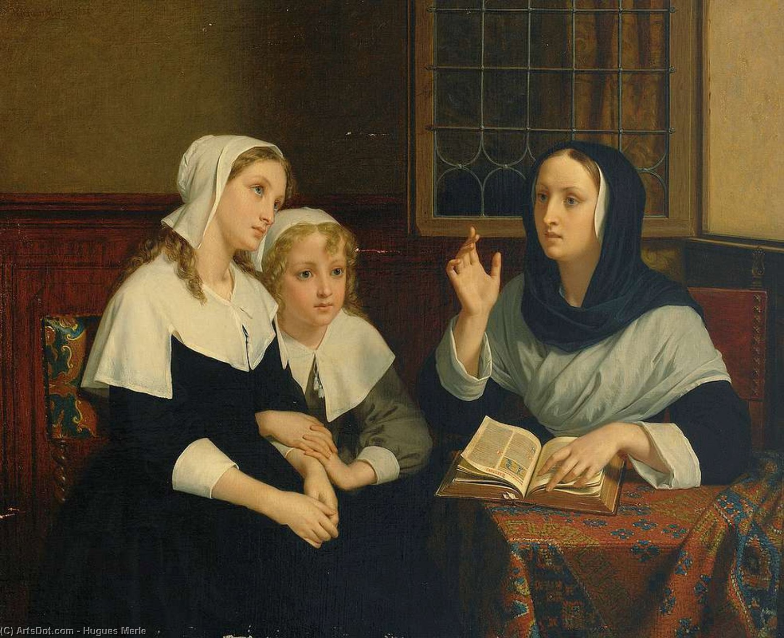 Buy Museum Art Reproductions Les Orphelines by Hugues Merle (1822-1881, France) | ArtsDot.com