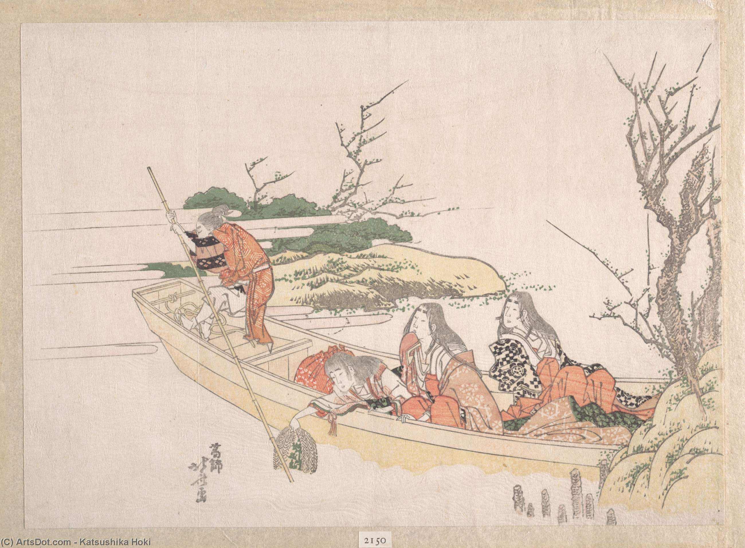 Buy Museum Art Reproductions Gathering Sea-weed by Katsushika Hokusai (1760-1849, Japan) | ArtsDot.com