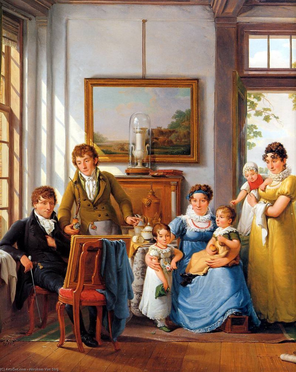 Buy Museum Art Reproductions Hendrik Weymans and his family Sun by Abraham Van Strij (1753-1826, Netherlands) | ArtsDot.com