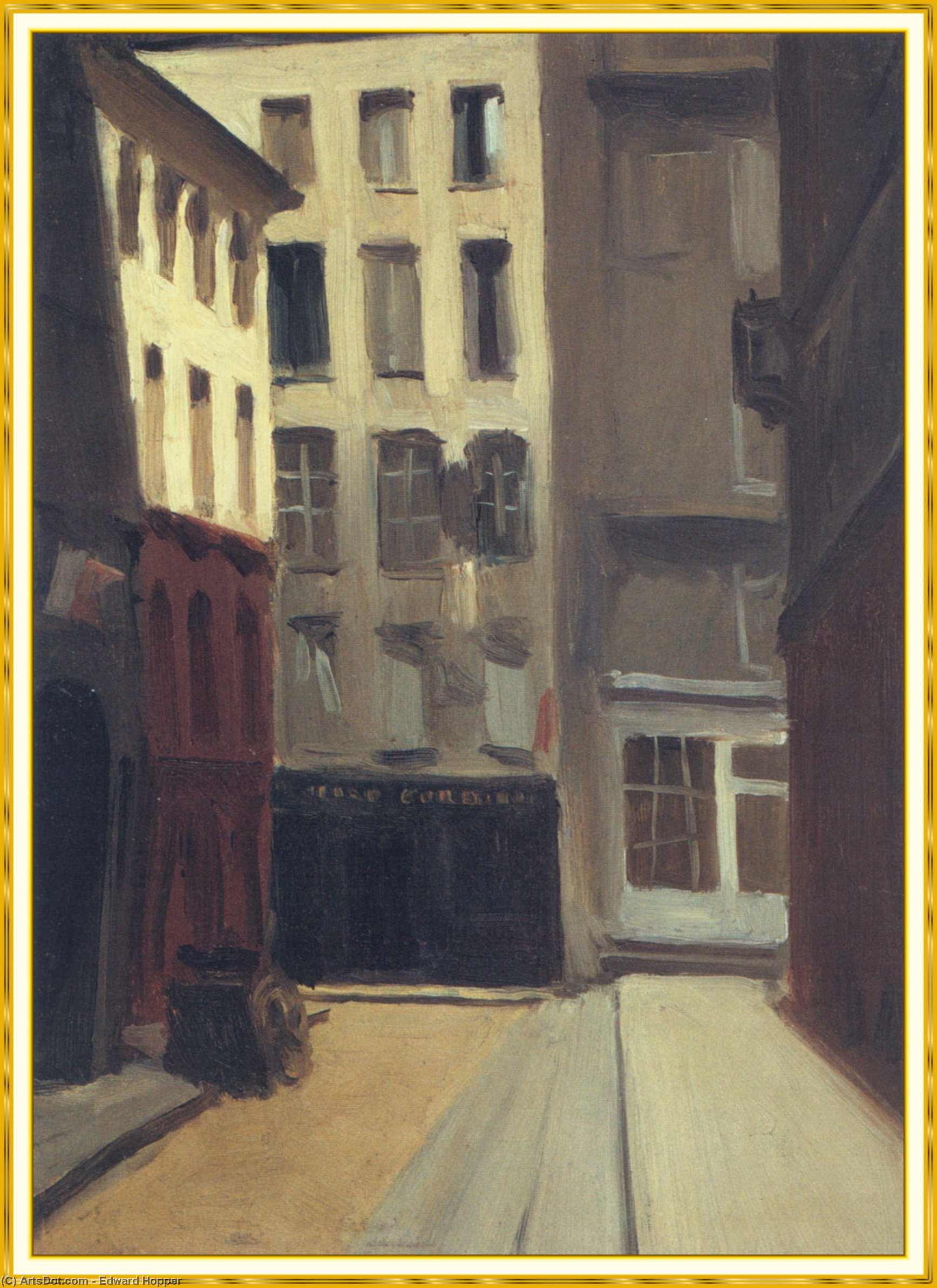 Buy Museum Art Reproductions paris street by Edward Hopper (Inspired By) (1931-1967, United States) | ArtsDot.com