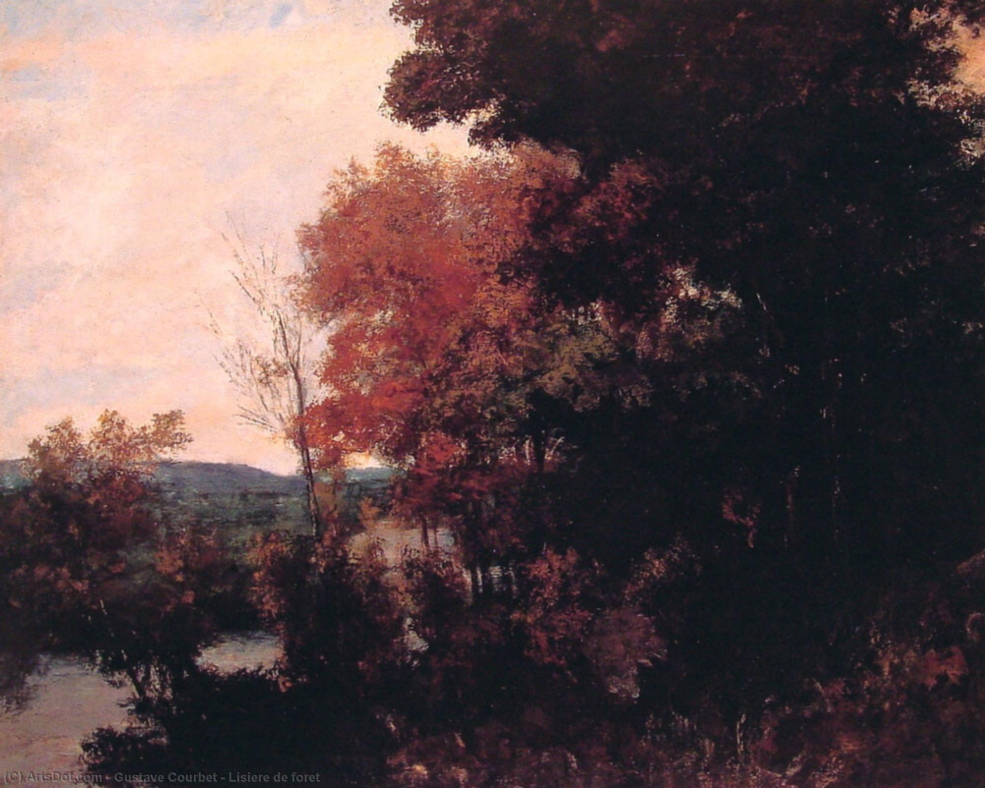 Order Oil Painting Replica Lisiere de foret by Gustave Courbet (1819-1877, France) | ArtsDot.com