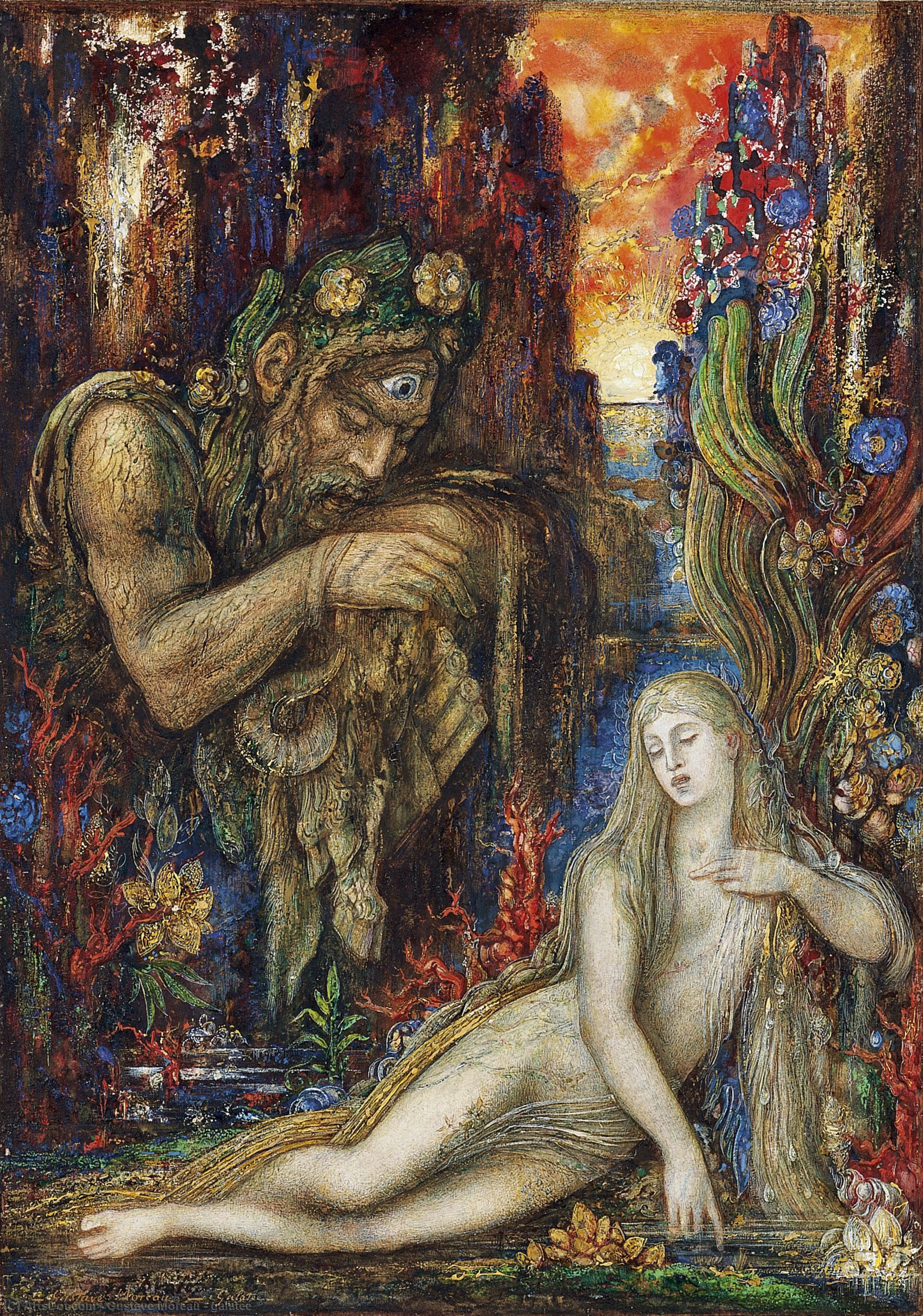 Order Paintings Reproductions galatee by Gustave Moreau (1826-1898, France) | ArtsDot.com
