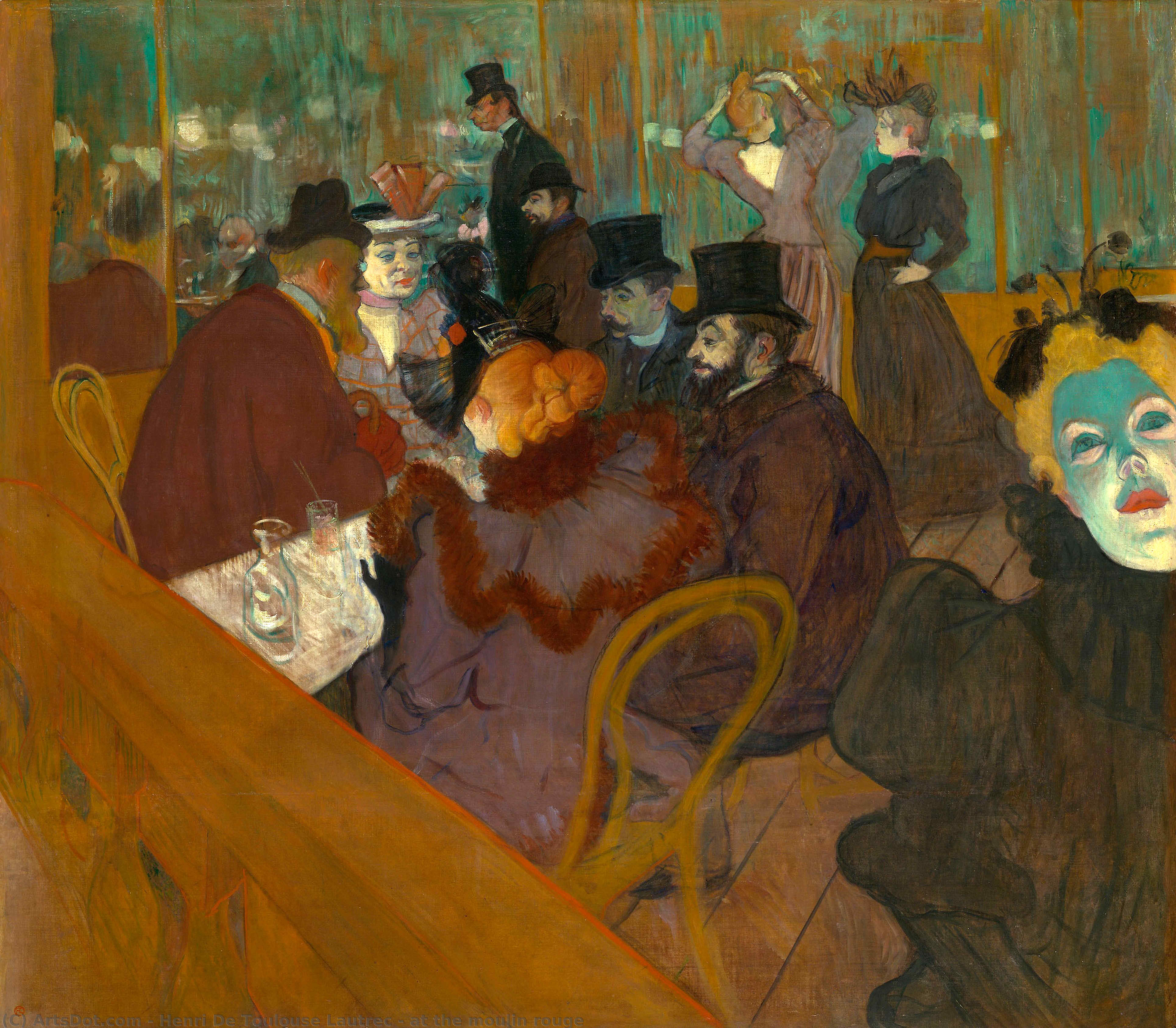 顺序 油畫 在莫林卢格, 1892 通过 Henri De Toulouse Lautrec (1864-1901, France) | ArtsDot.com