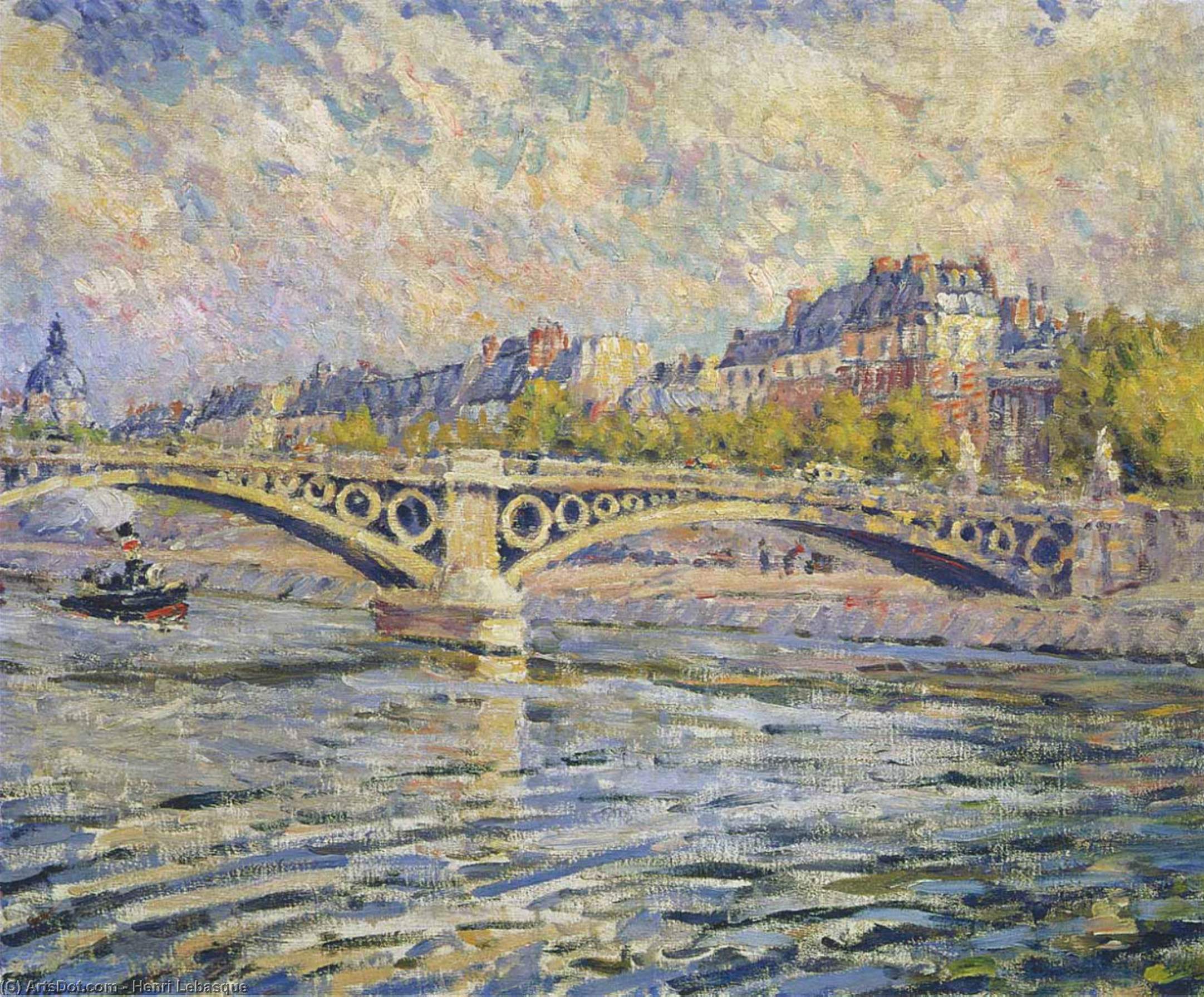 Buy Museum Art Reproductions The Seine at Paris, 1904 by Henri Lebasque (1865-1937, France) | ArtsDot.com