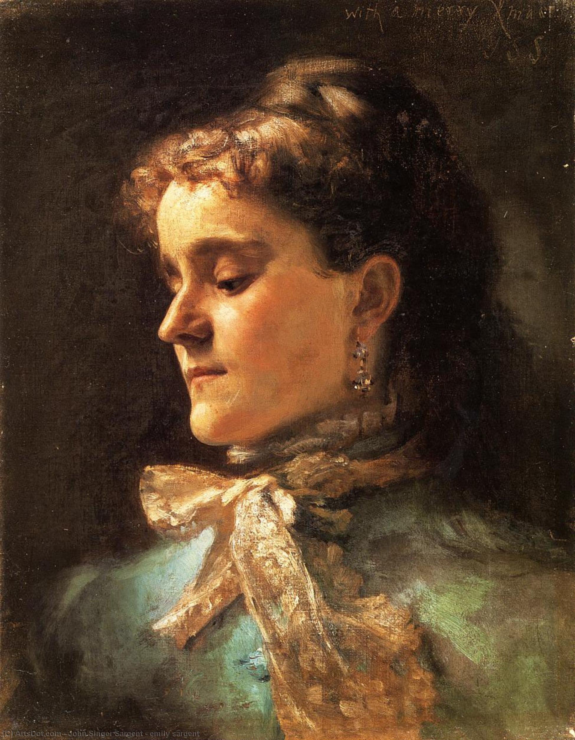 Buy Museum Art Reproductions emily sargent by John Singer Sargent (1856-1925, Italy) | ArtsDot.com