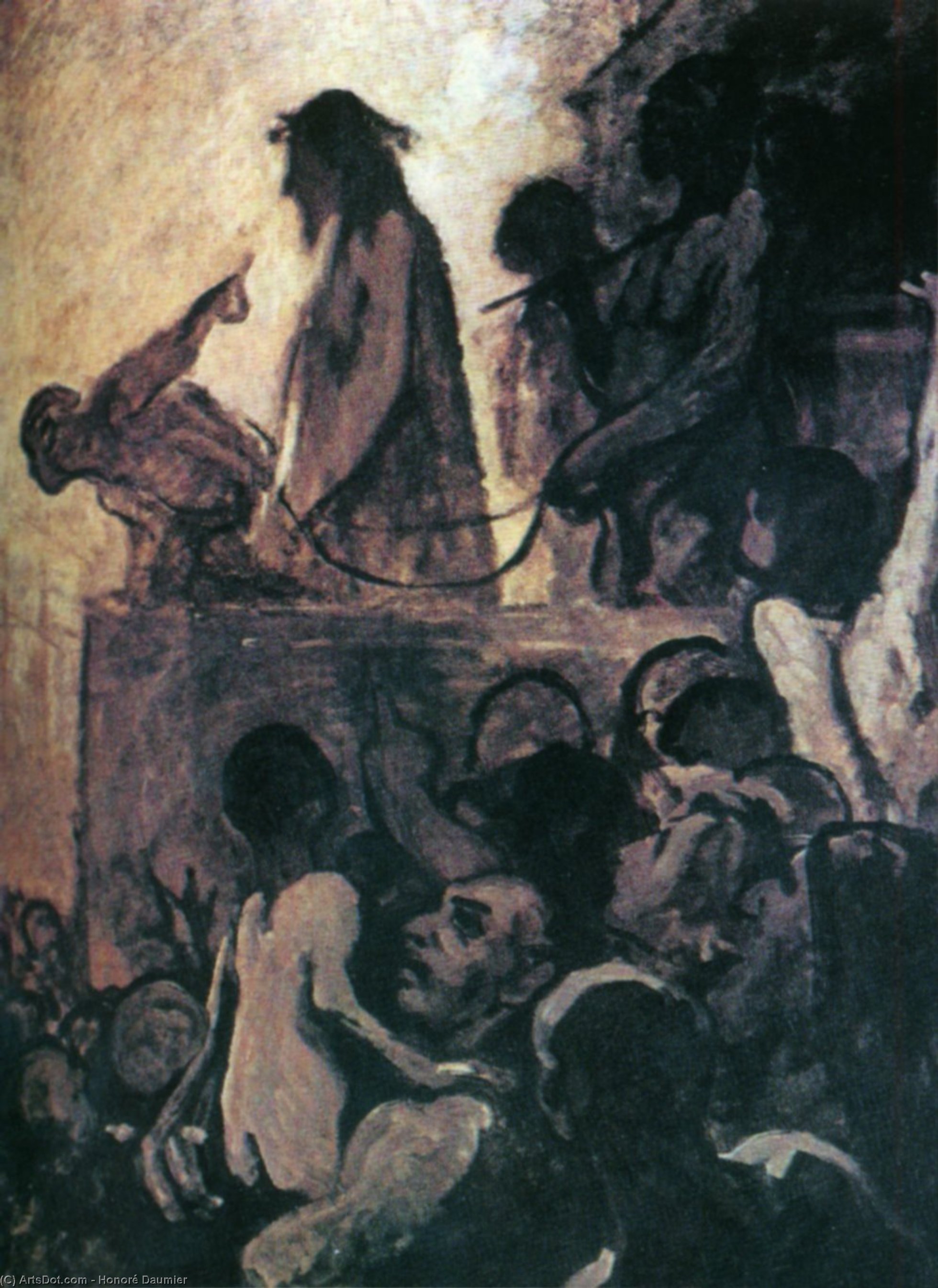 Buy Museum Art Reproductions Honoré Daumier Nous voulons Barabbas (Ecce Homo) We want Barabbas (Ecce Homo), 1852 by Honoré Daumier (1808-1879, France) | ArtsDot.com
