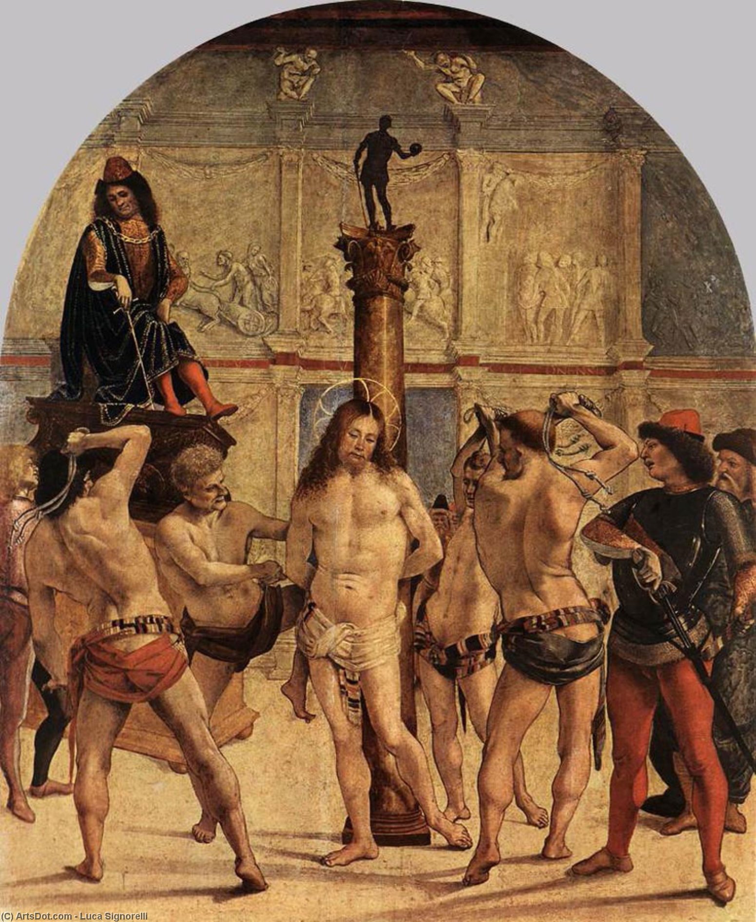 Order Artwork Replica the scourging of christ by Luca Signorelli (1450-1523, Italy) | ArtsDot.com