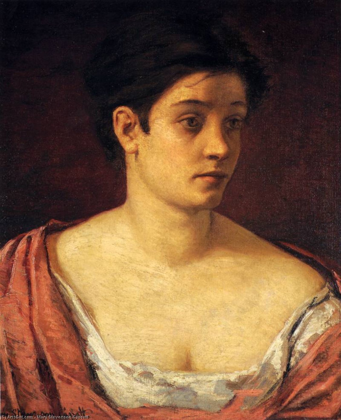 Order Oil Painting Replica portrait of a woman by Mary Stevenson Cassatt (1843-1926, United States) | ArtsDot.com