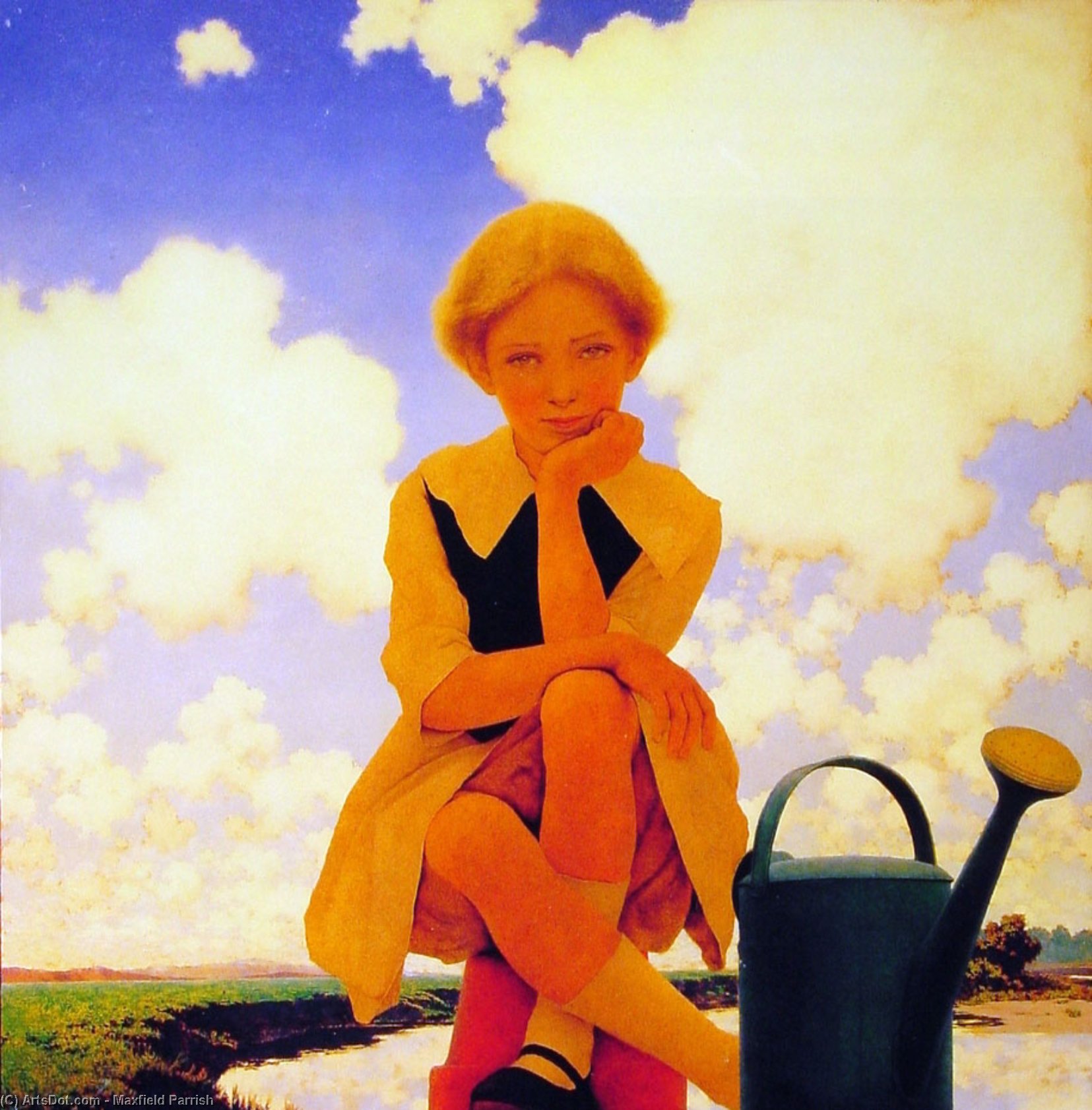 Order Artwork Replica mary mary quite contrary by Maxfield Parrish (Inspired By) (1870-1966, United States) | ArtsDot.com