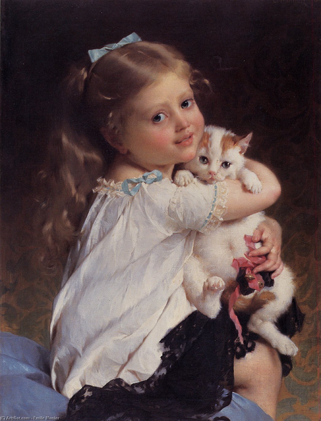 Buy Museum Art Reproductions her best friend, 1882 by Emile Munier (1840-1895, France) | ArtsDot.com