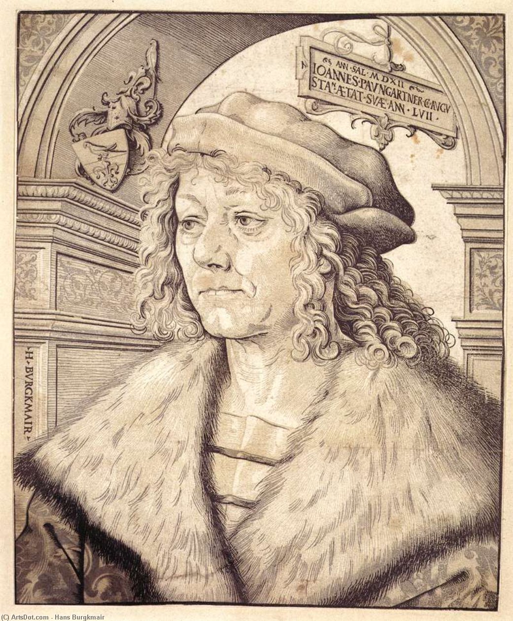 Buy Museum Art Reproductions Portrait of Johannes Paumgartner by Hans Burgkmair (1473-1531, Germany) | ArtsDot.com