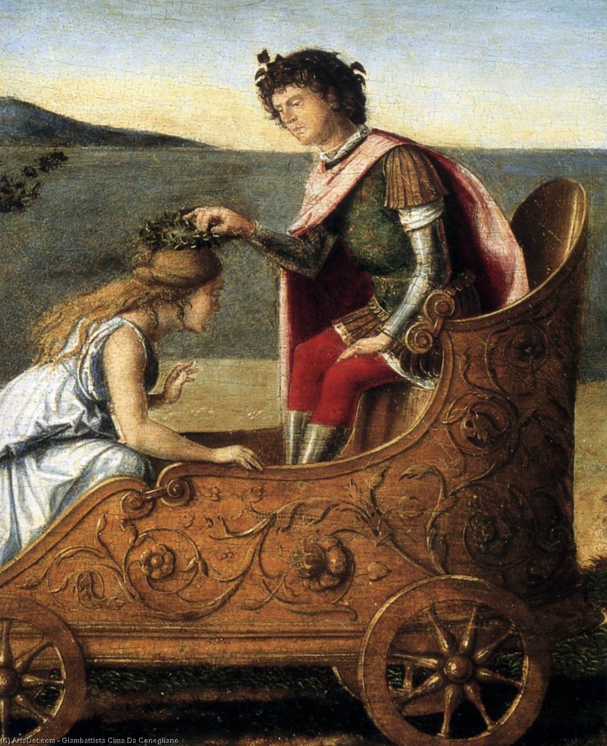 Buy Museum Art Reproductions The Marriage of Bacchus and Ariadne (detail) by Giovanni Battista Cima Da Conegliano (1459-1517) | ArtsDot.com
