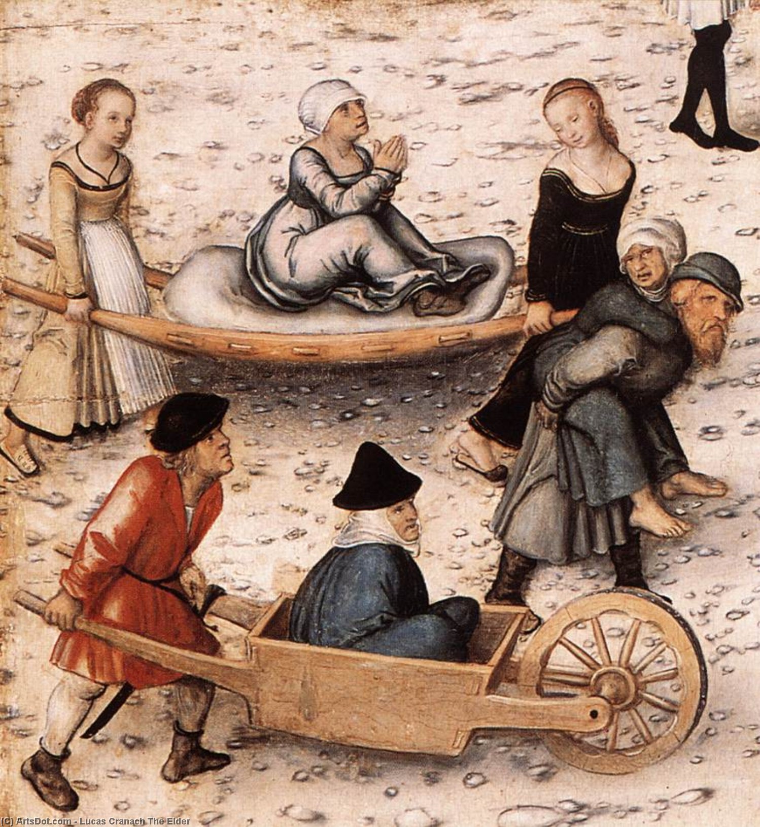 Buy Museum Art Reproductions Fountain of Youth (detail)2 by Lucas Cranach The Elder (1472-1553, Germany) | ArtsDot.com