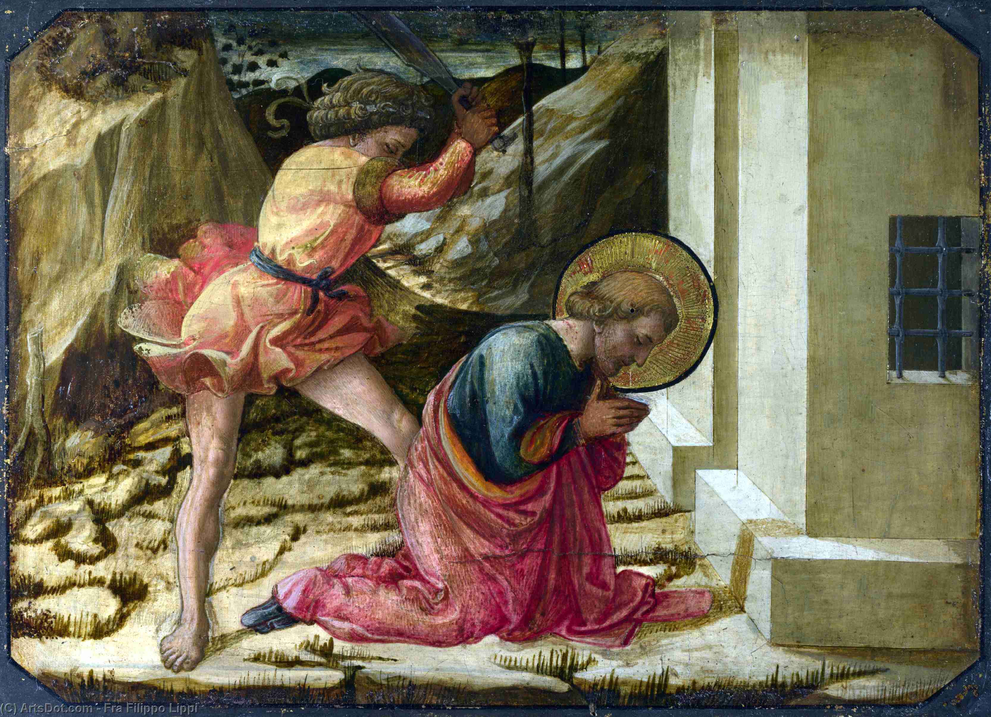Order Oil Painting Replica Beheading of Saint James the Great - Predella Panel by Fra Filippo Lippi (1406-1469, Italy) | ArtsDot.com