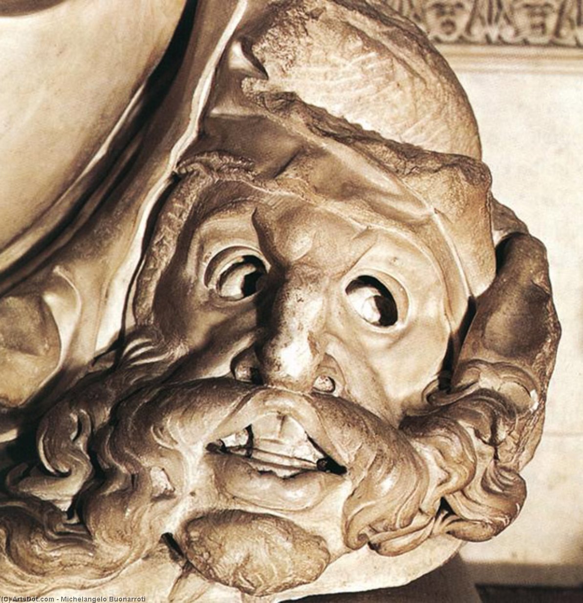 Buy Museum Art Reproductions Medicis - night (detail) by Michelangelo Buonarroti (1475-1564, Italy) | ArtsDot.com