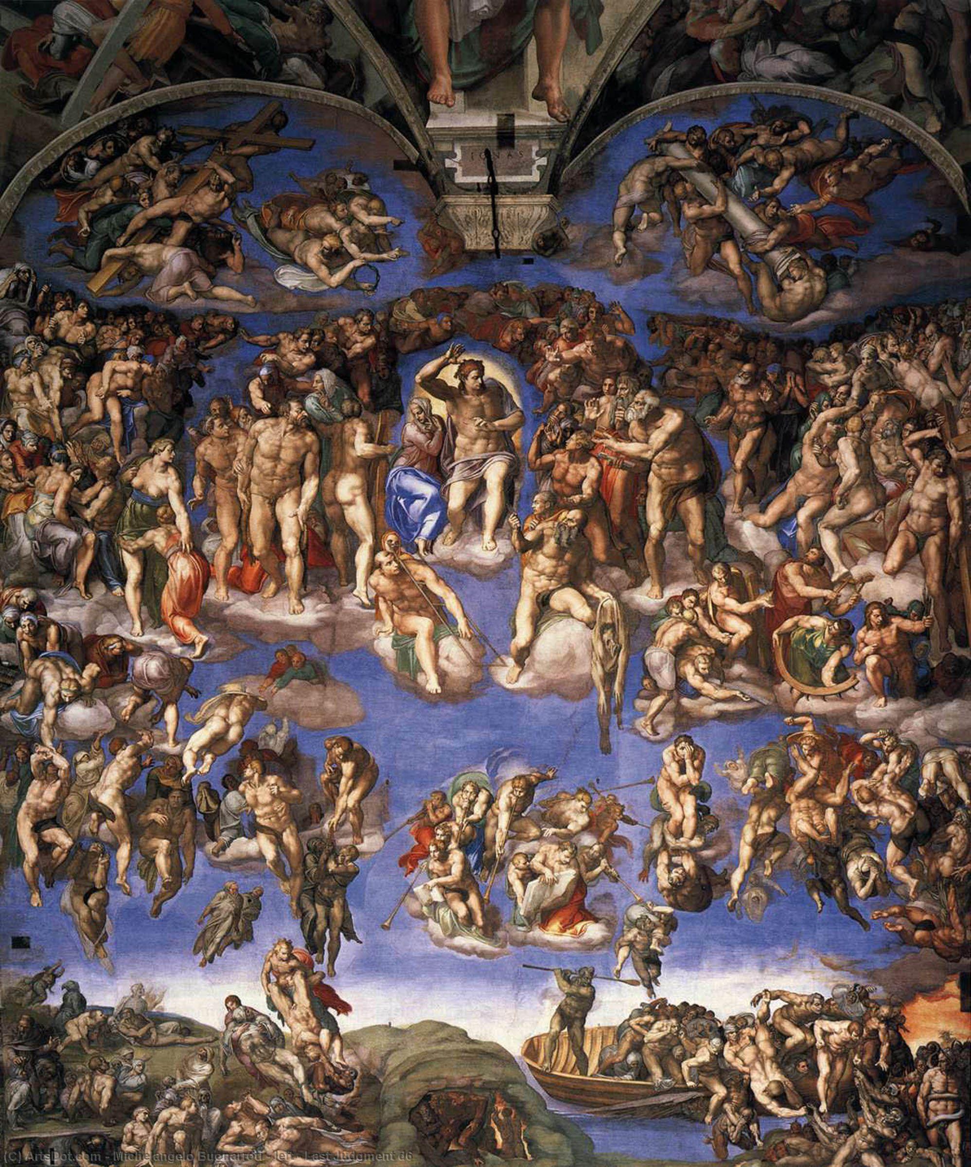 Order Artwork Replica left - Last Judgment d6 by Michelangelo Buonarroti (1475-1564, Italy) | ArtsDot.com