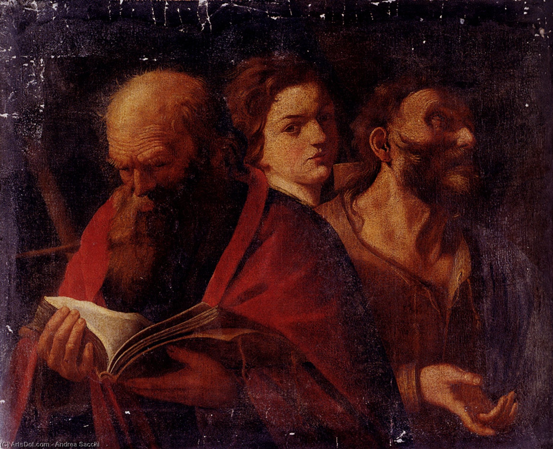 Order Artwork Replica Three Aged of Man by Andrea Sacchi (1599-1661, Italy) | ArtsDot.com