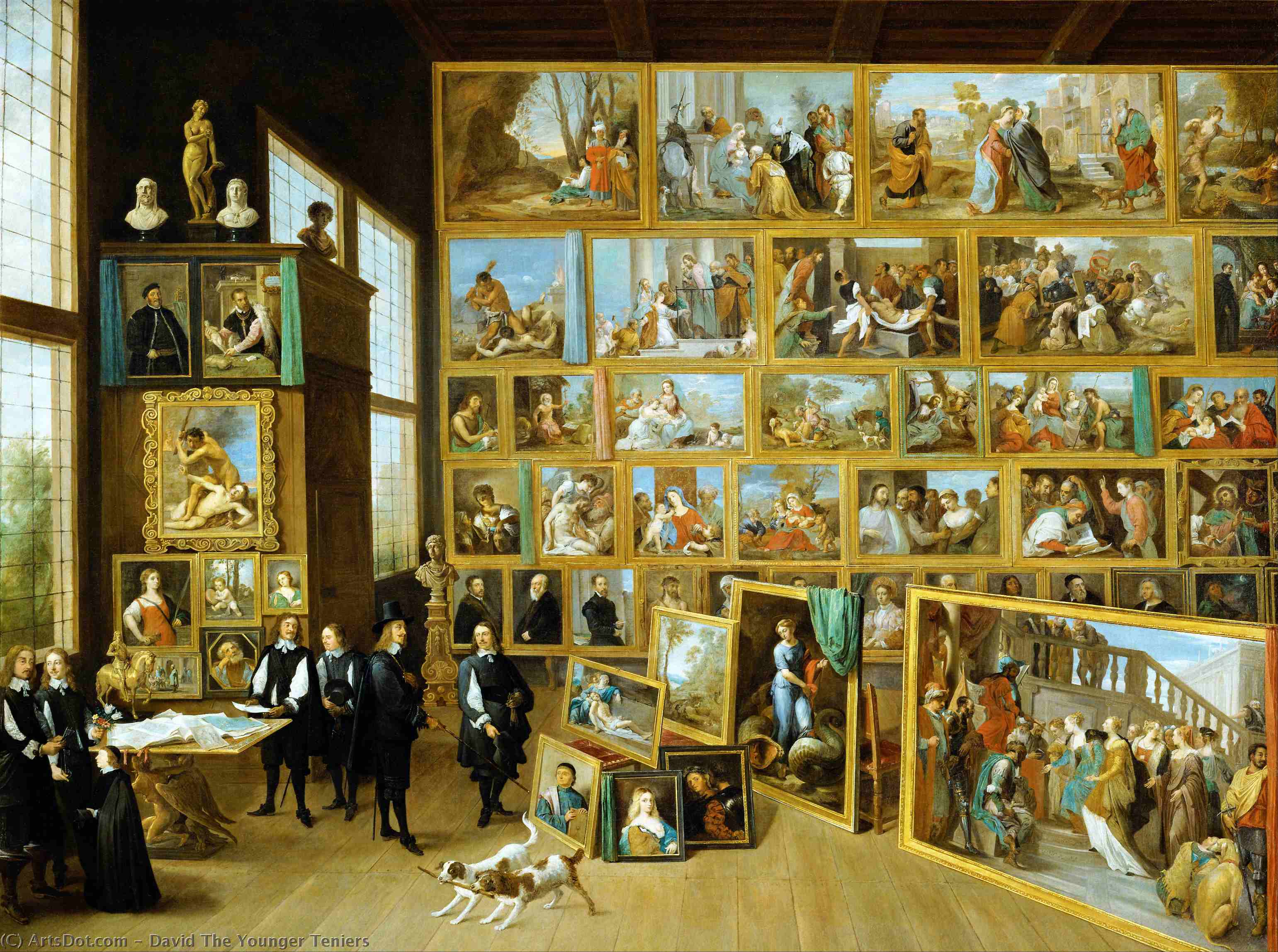 Buy Museum Art Reproductions Archduke Leopold Wilhelm s Studio by David The Younger Teniers (1610-1690, Belgium) | ArtsDot.com