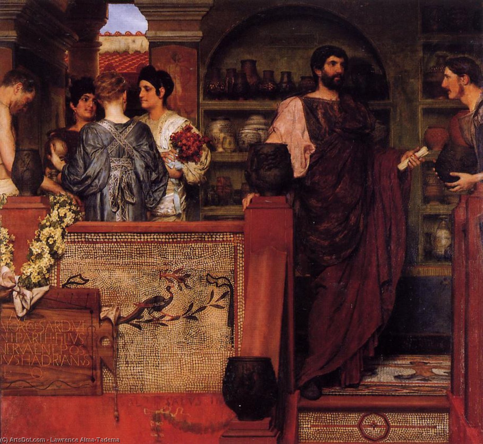 Buy Museum Art Reproductions Hadrian Visiting a Romano British Pottery by Lawrence Alma-Tadema | ArtsDot.com