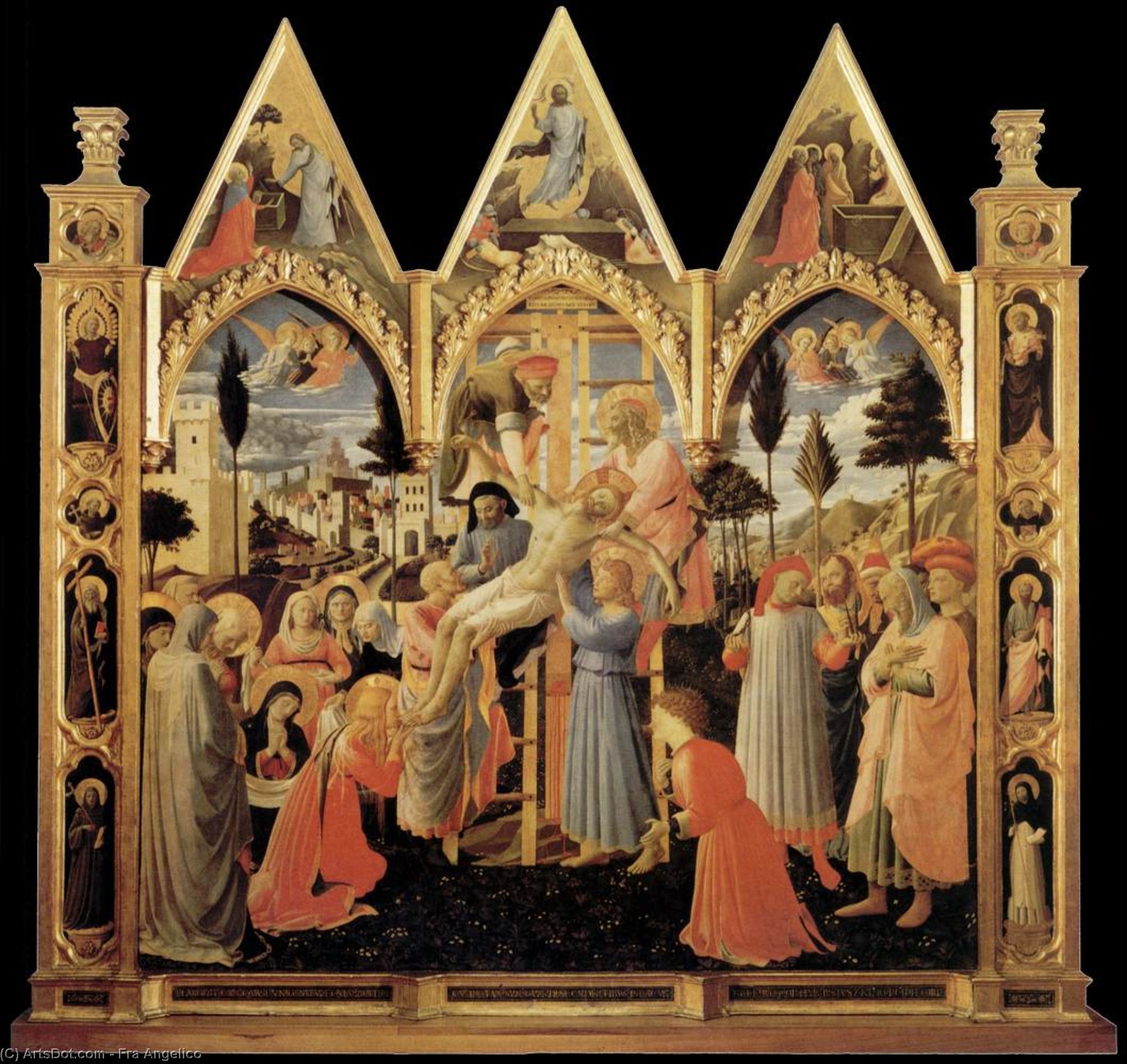 Order Artwork Replica Descent from the cross, ca, 1435 by Fra Angelico (1395-1455, Italy) | ArtsDot.com