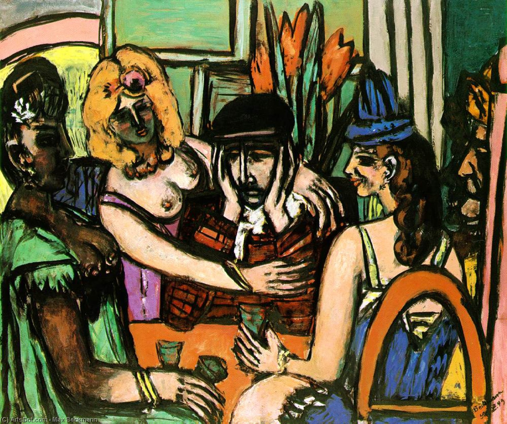 Order Art Reproductions The prodigal son, Niedersachsische Landes, 1949 by Max Beckmann (1884-1950, Germany) | ArtsDot.com