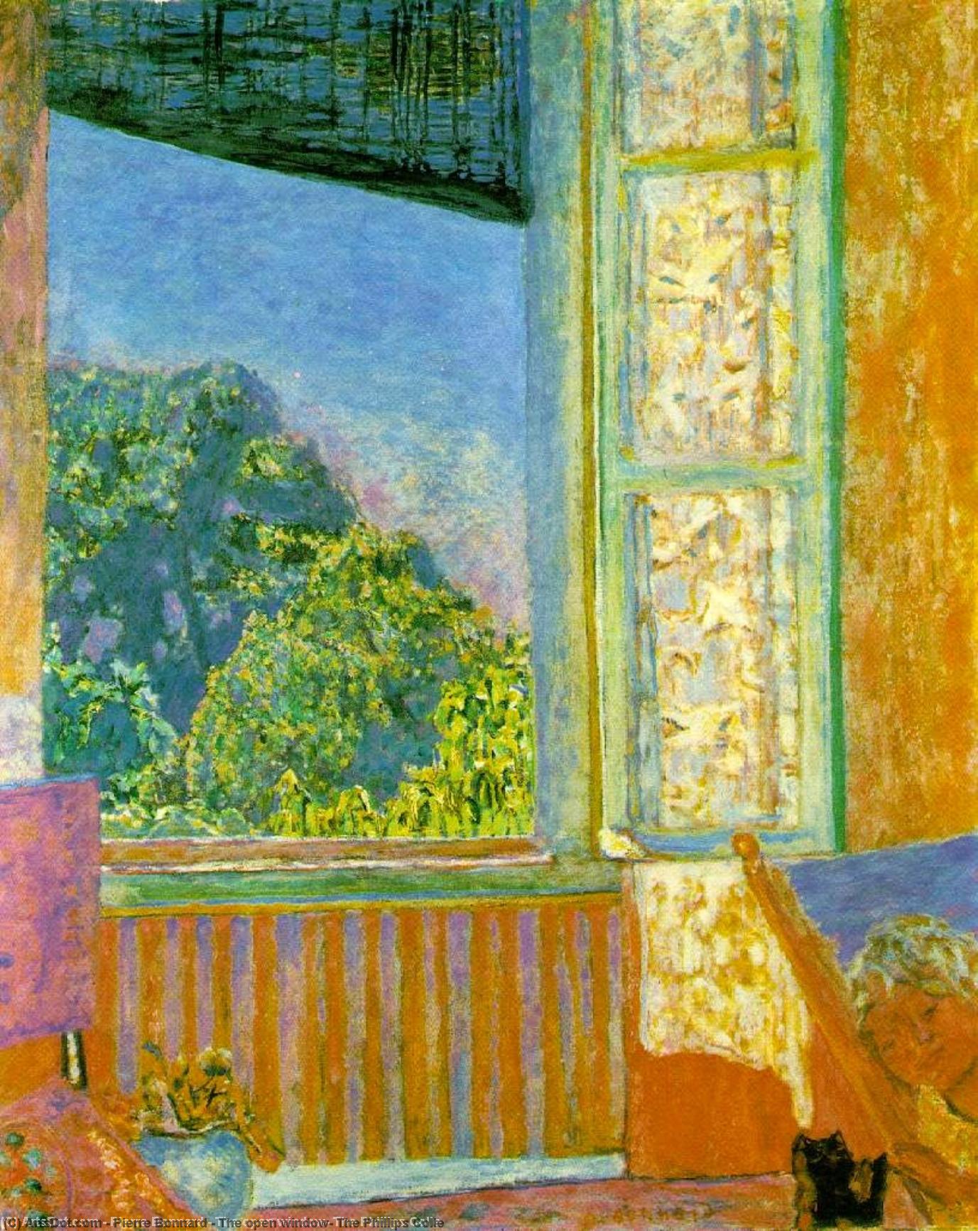 Order Oil Painting Replica The open window, The Phillips Colle, 1921 by Pierre Bonnard (1867-1947, France) | ArtsDot.com