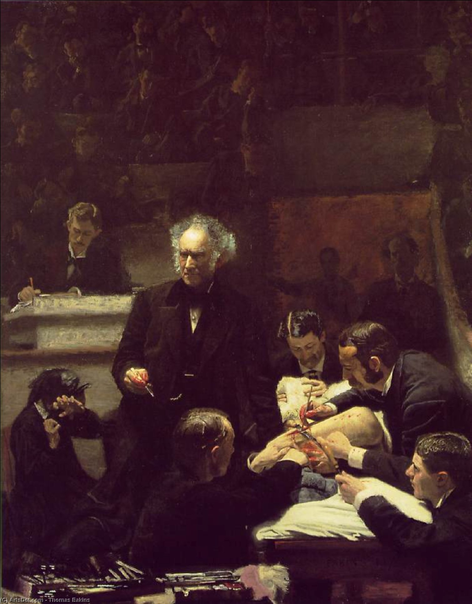 Order Art Reproductions The gross clinic jefferson medical college of th, 1875 by Thomas Eakins (1844-1916, United States) | ArtsDot.com