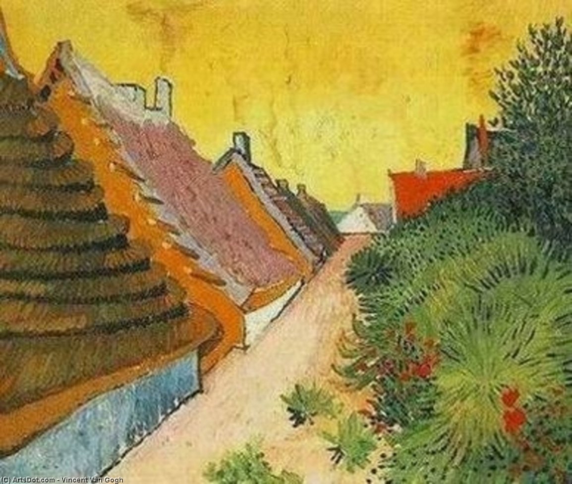 Buy Museum Art Reproductions Rue de Saintes-Maries by Vincent Van Gogh (1853-1890, Netherlands) | ArtsDot.com