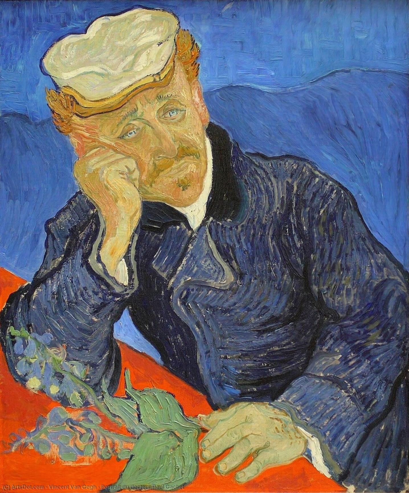 Buy Museum Art Reproductions Portrait du docteur Paul Gachet by Vincent Van Gogh (1853-1890, Netherlands) | ArtsDot.com