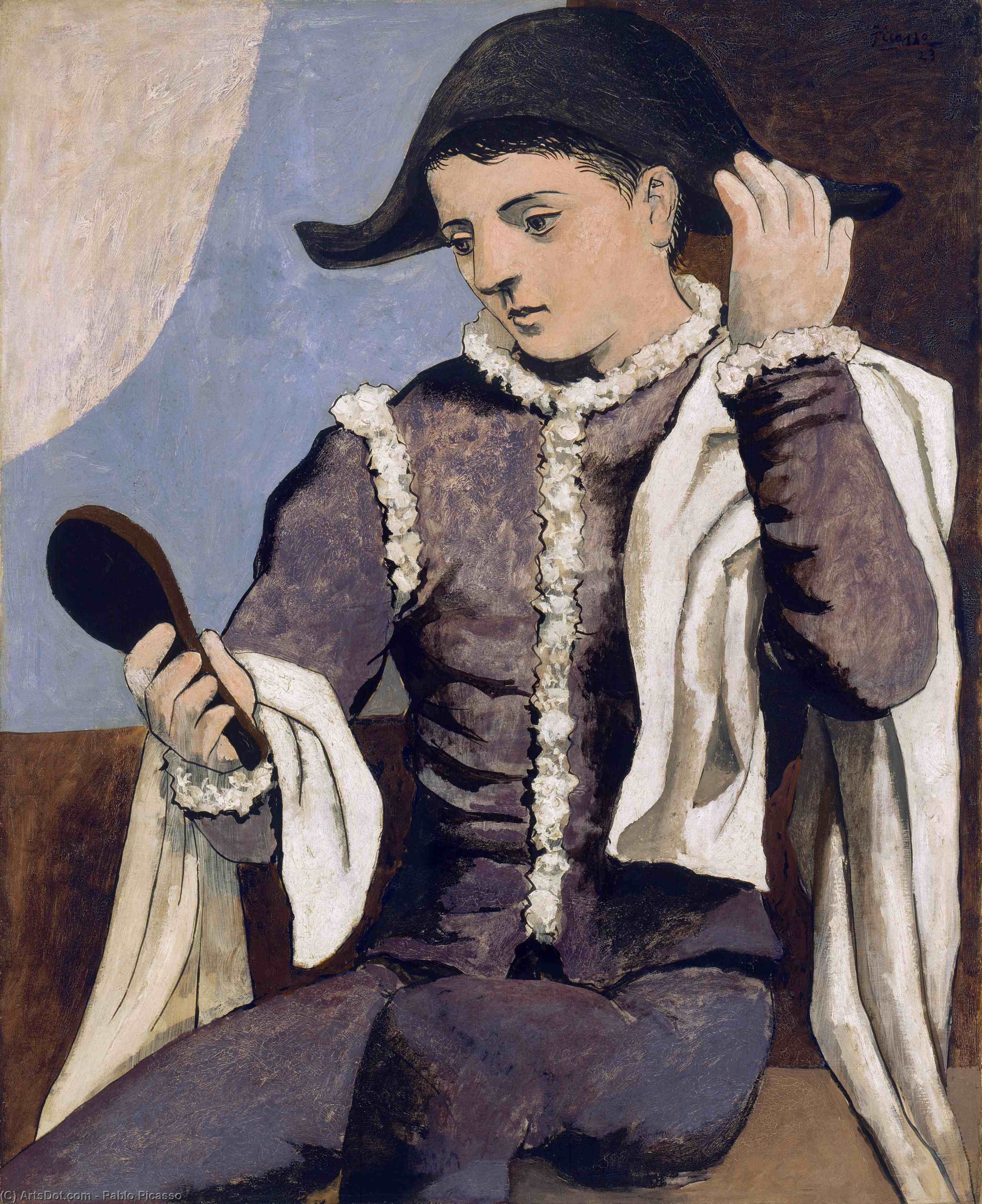 Order Artwork Replica Arlequin au miroir by Pablo Picasso (Inspired By) (1881-1973, Spain) | ArtsDot.com