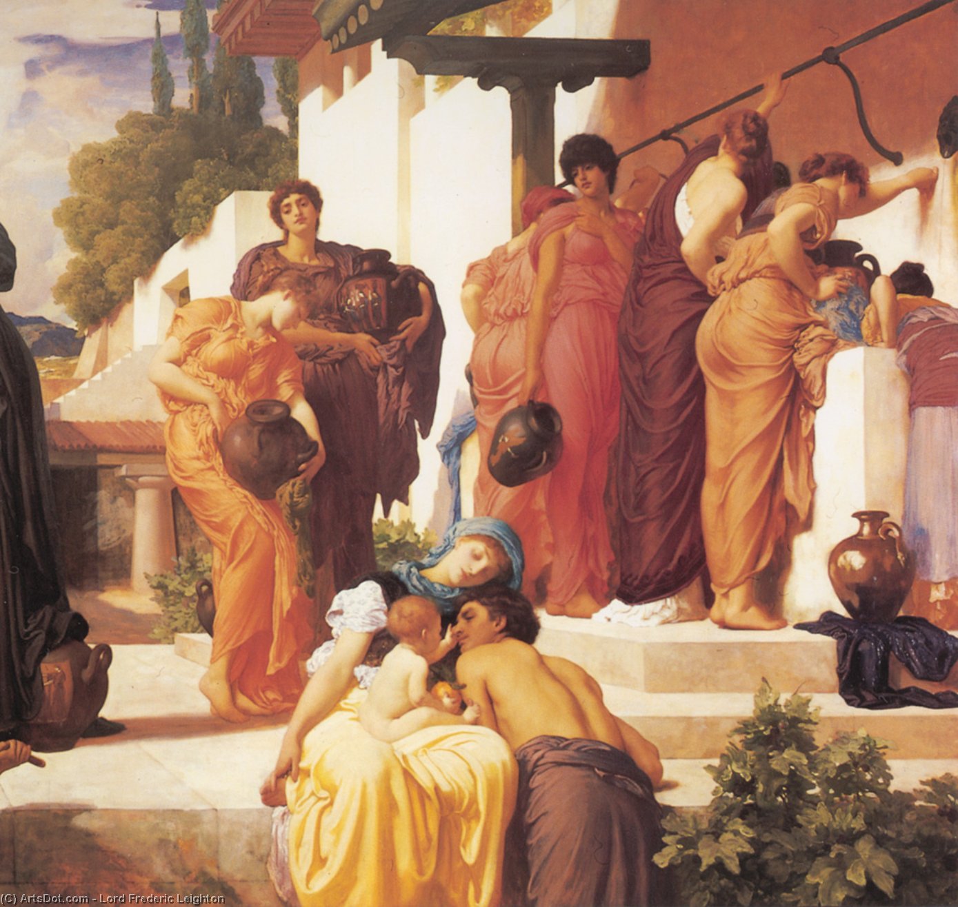 Order Oil Painting Replica Captive Andromache (Detail Right) by Lord Frederic Leighton | ArtsDot.com