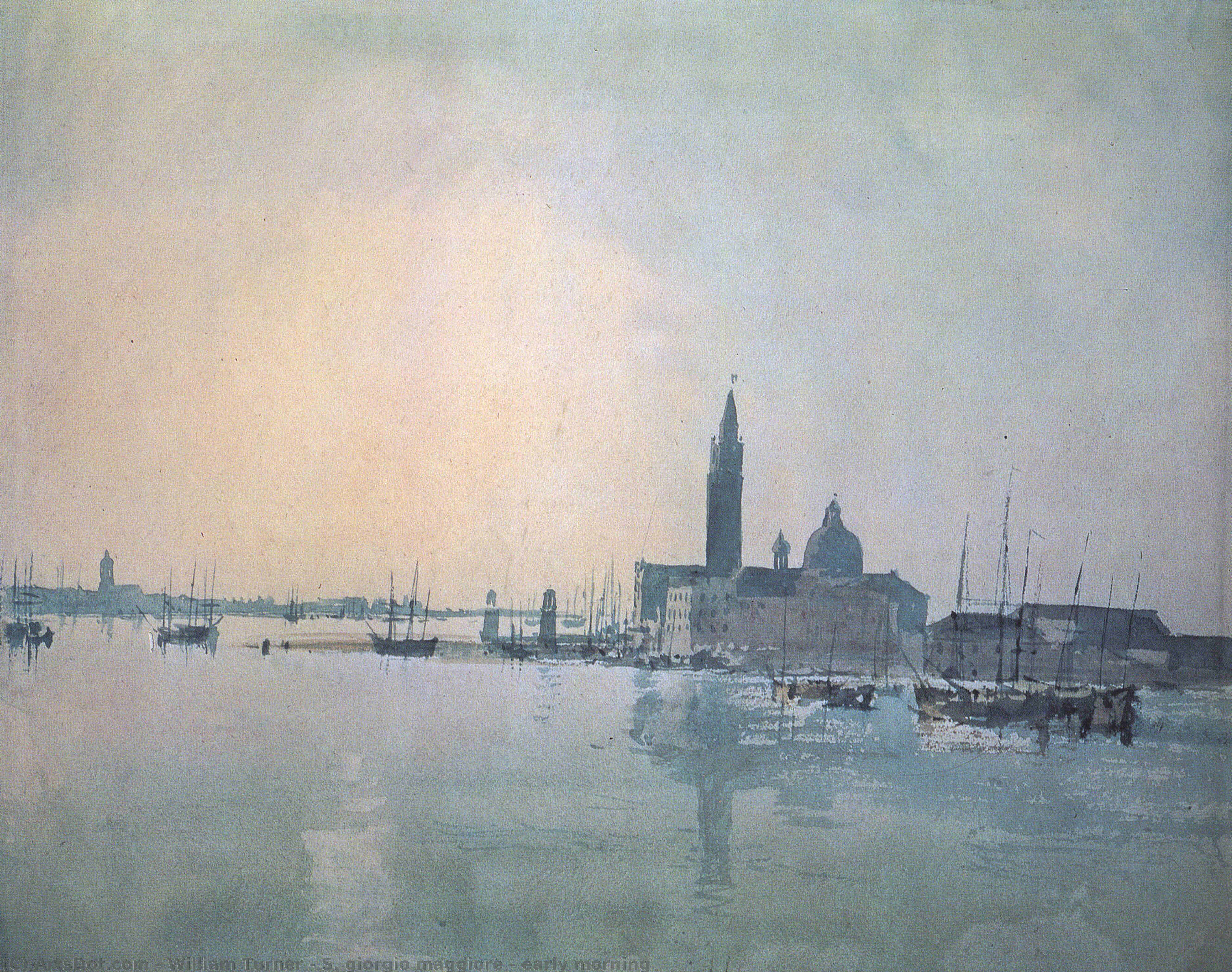 Order Oil Painting Replica S. giorgio maggiore - early morning by William Turner (1775-1851, United Kingdom) | ArtsDot.com